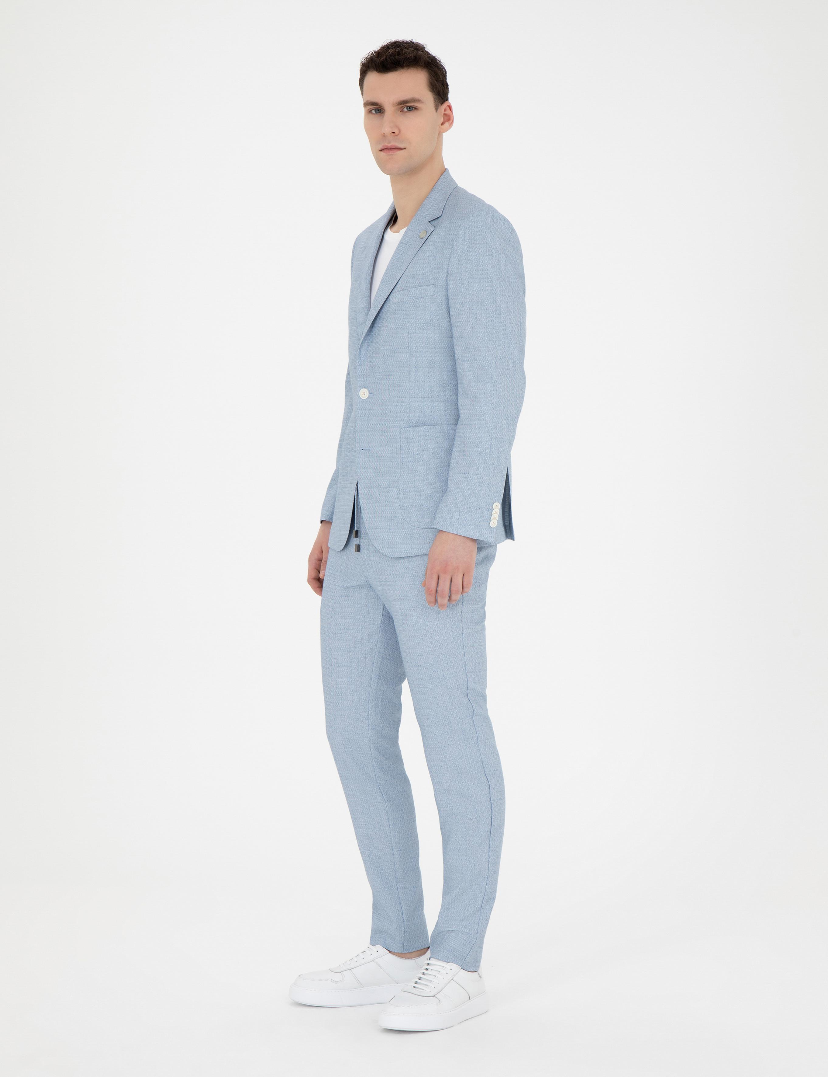 Açık Mavi Ex. Slim Fit Takım Elbise