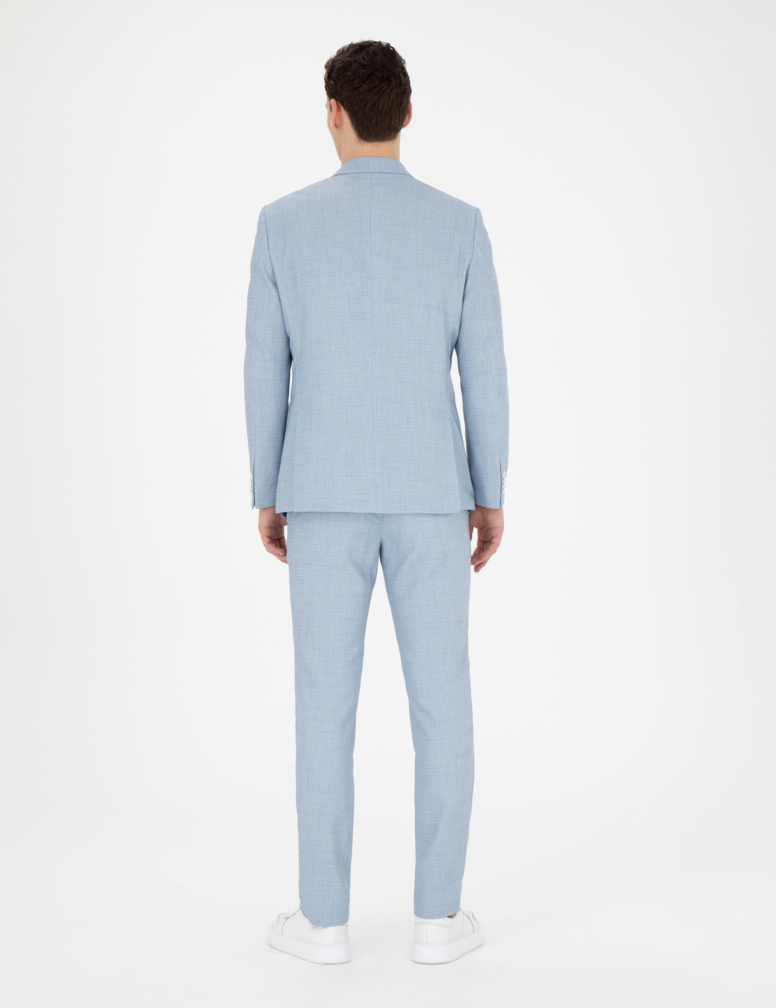 Açık Mavi Ex. Slim Fit Takım Elbise