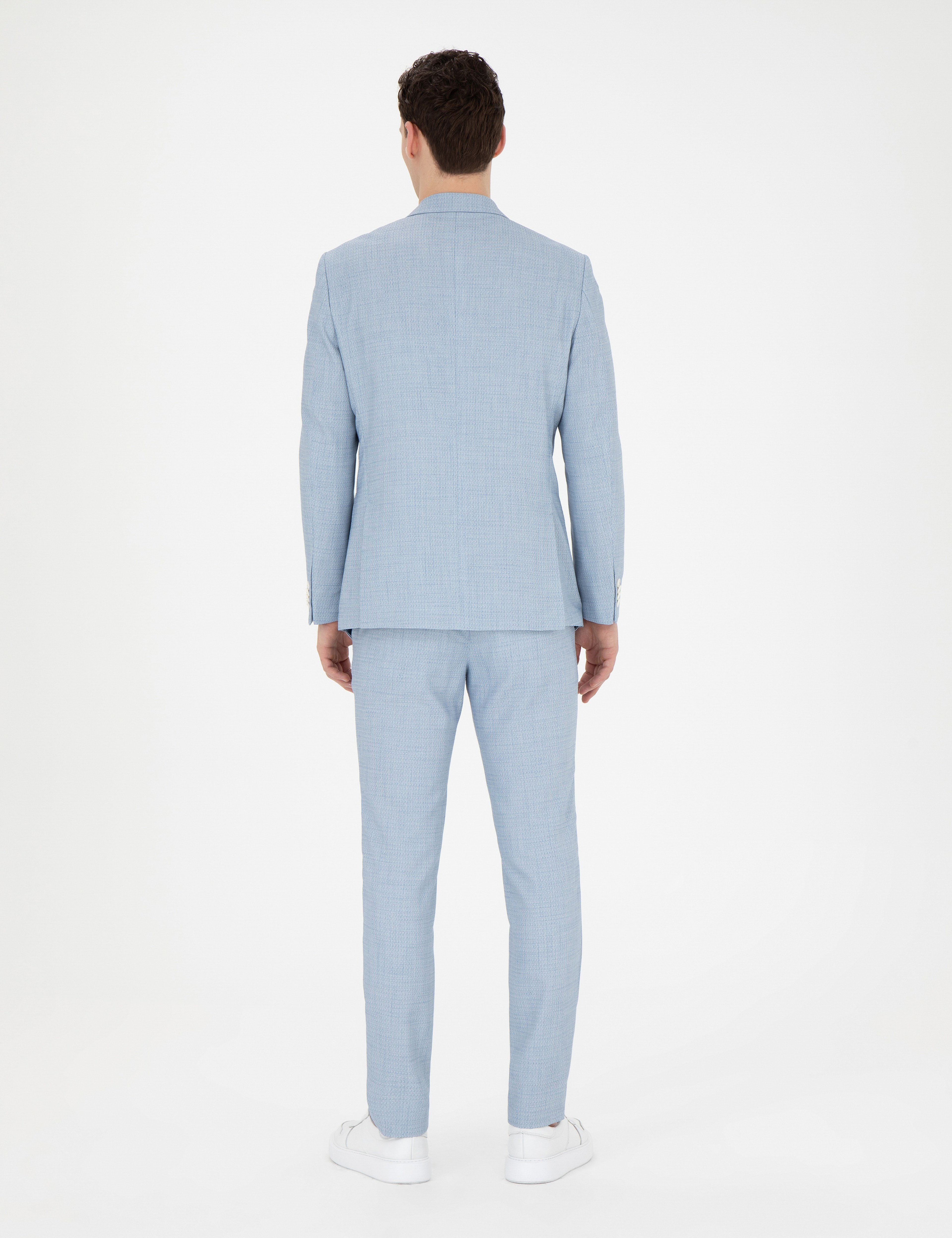 Açık Mavi Extra Slim Fit Takım Elbise
