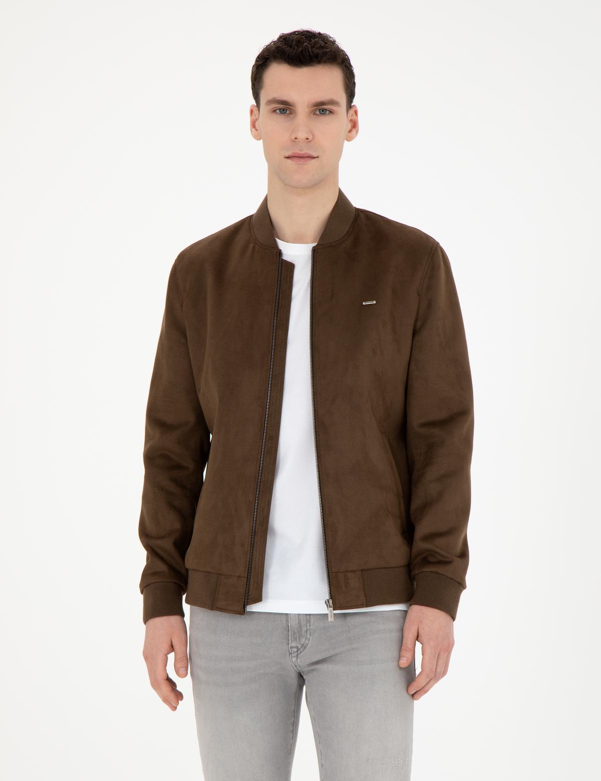 Haki Deri Ceket - 50293987009