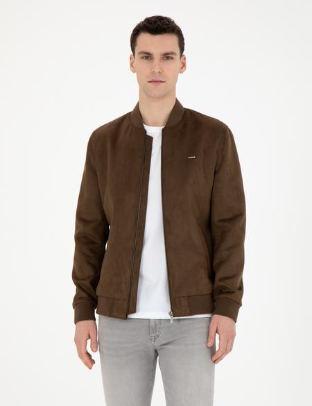 Haki Deri Ceket - 50293987009