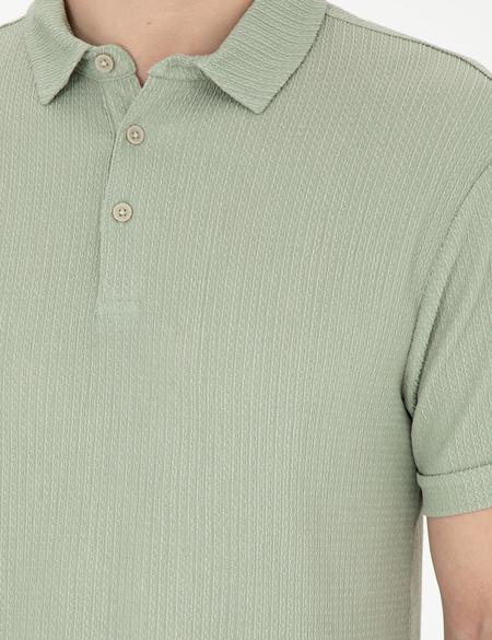 Yeşil Slim Fit Tişört - 50285161047