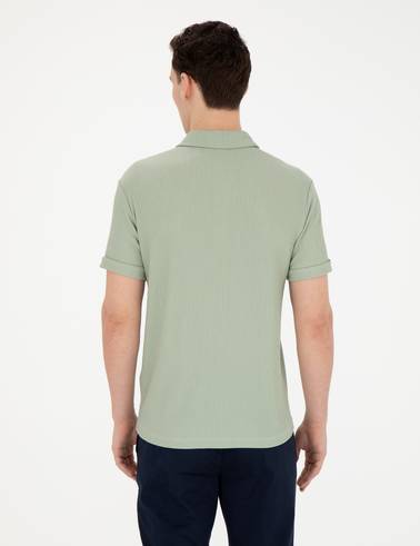 Yeşil Slim Fit Tişört