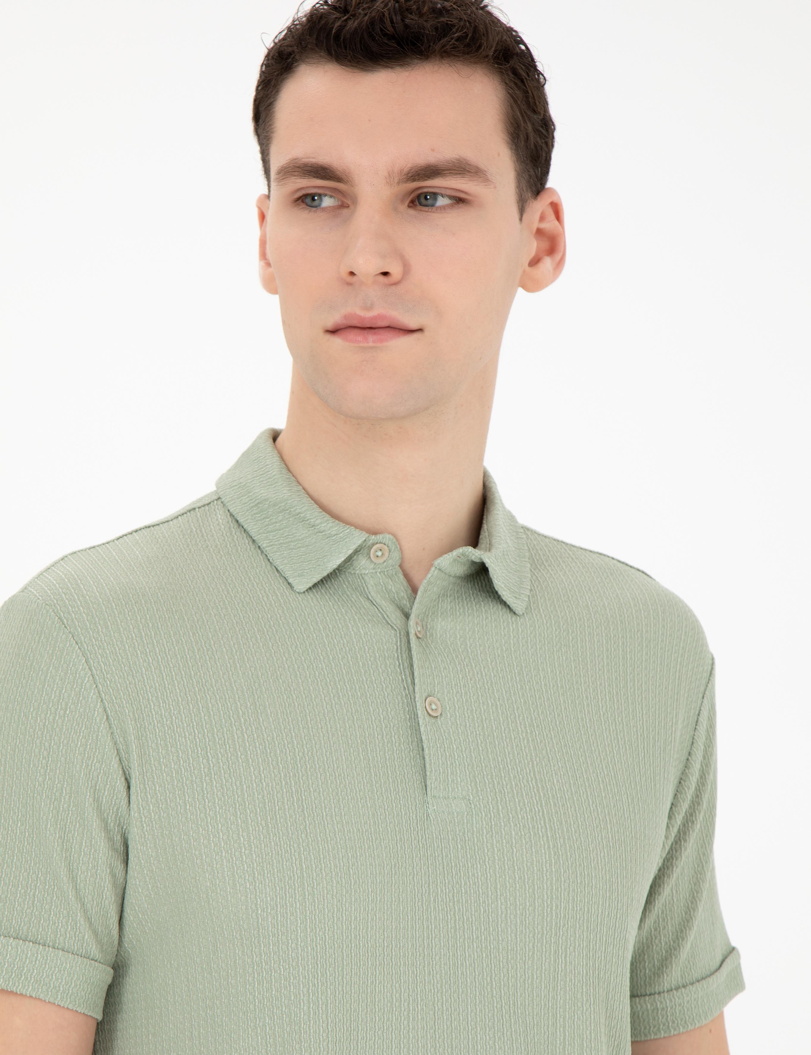 Yeşil Slim Fit Tişört