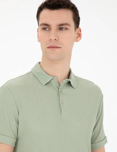 Yeşil Slim Fit Tişört