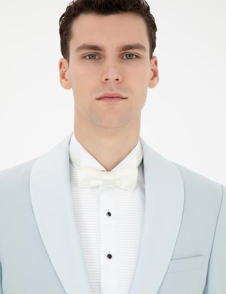 Açık Mavi Ex. Slim Fit Yelekli Smokin - 50288078077