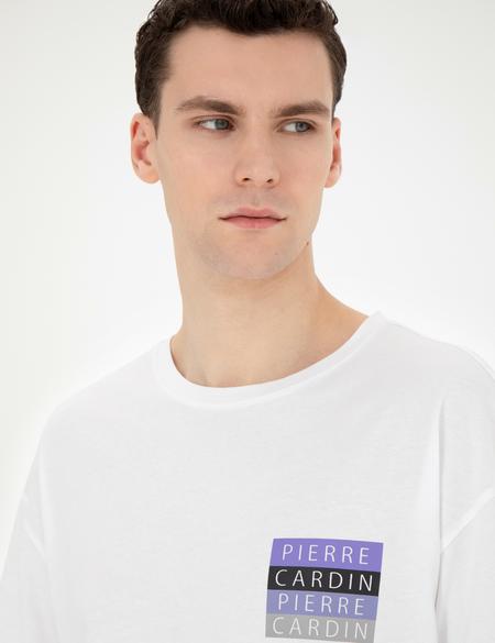 Beyaz Comfort Fit Tişört - 50265500056