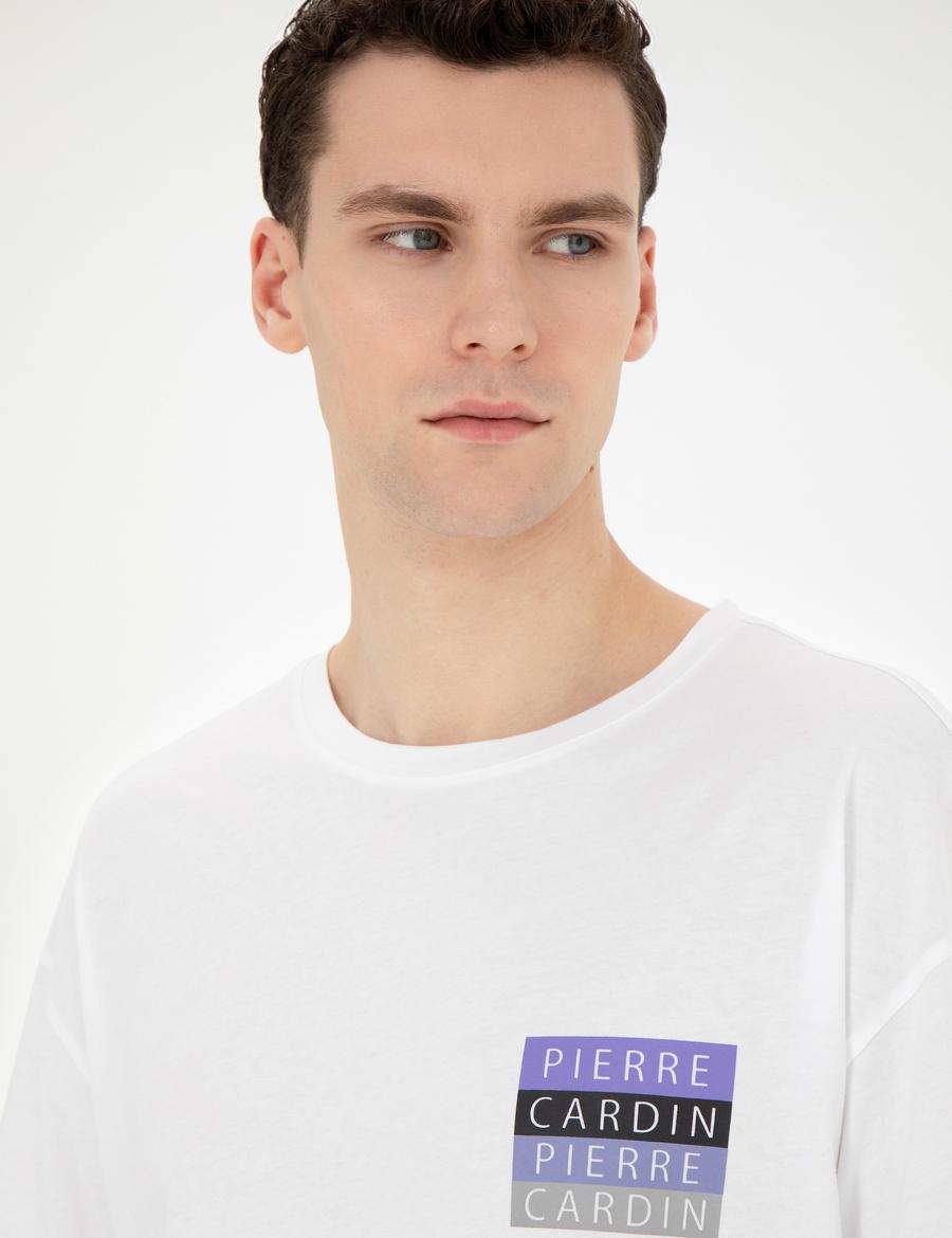 Beyaz Comfort Fit Tişört