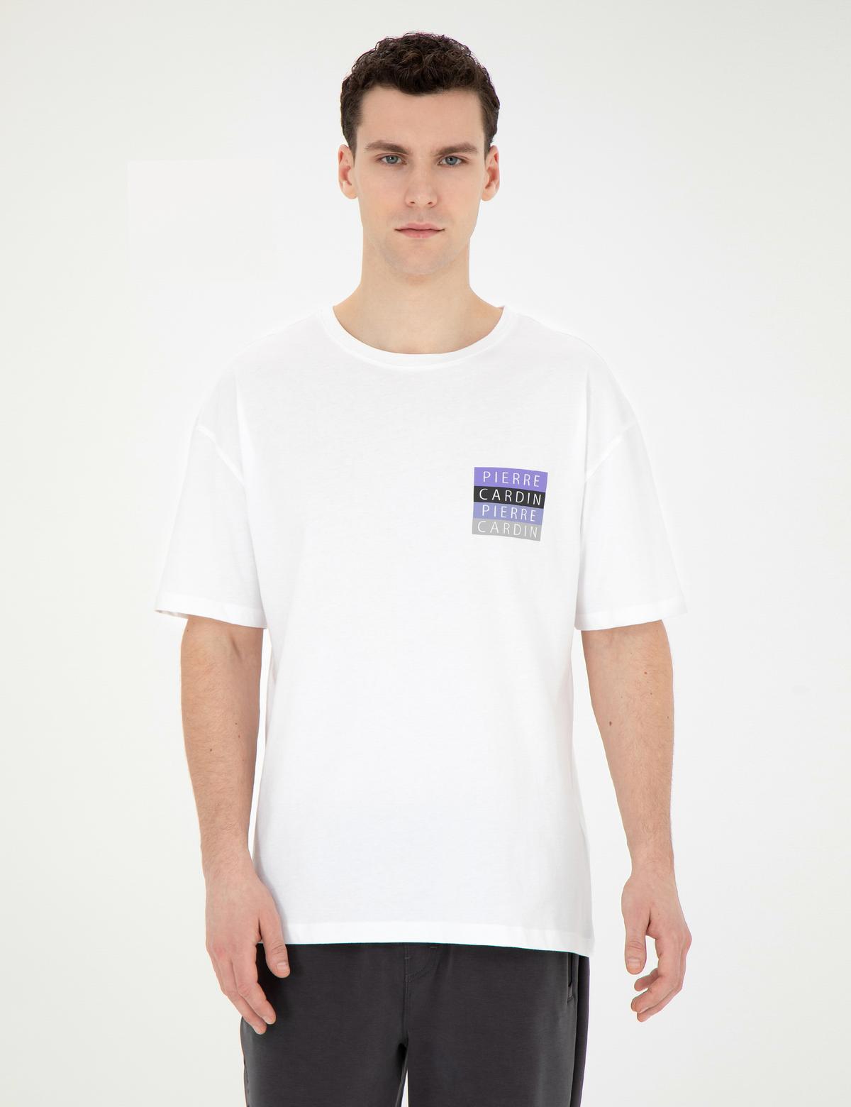 Beyaz Comfort Fit Tişört