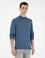 Mavi Slim Fit Yarım Balıkçı Yaka Yün Karışımlı Basic Triko Kazak