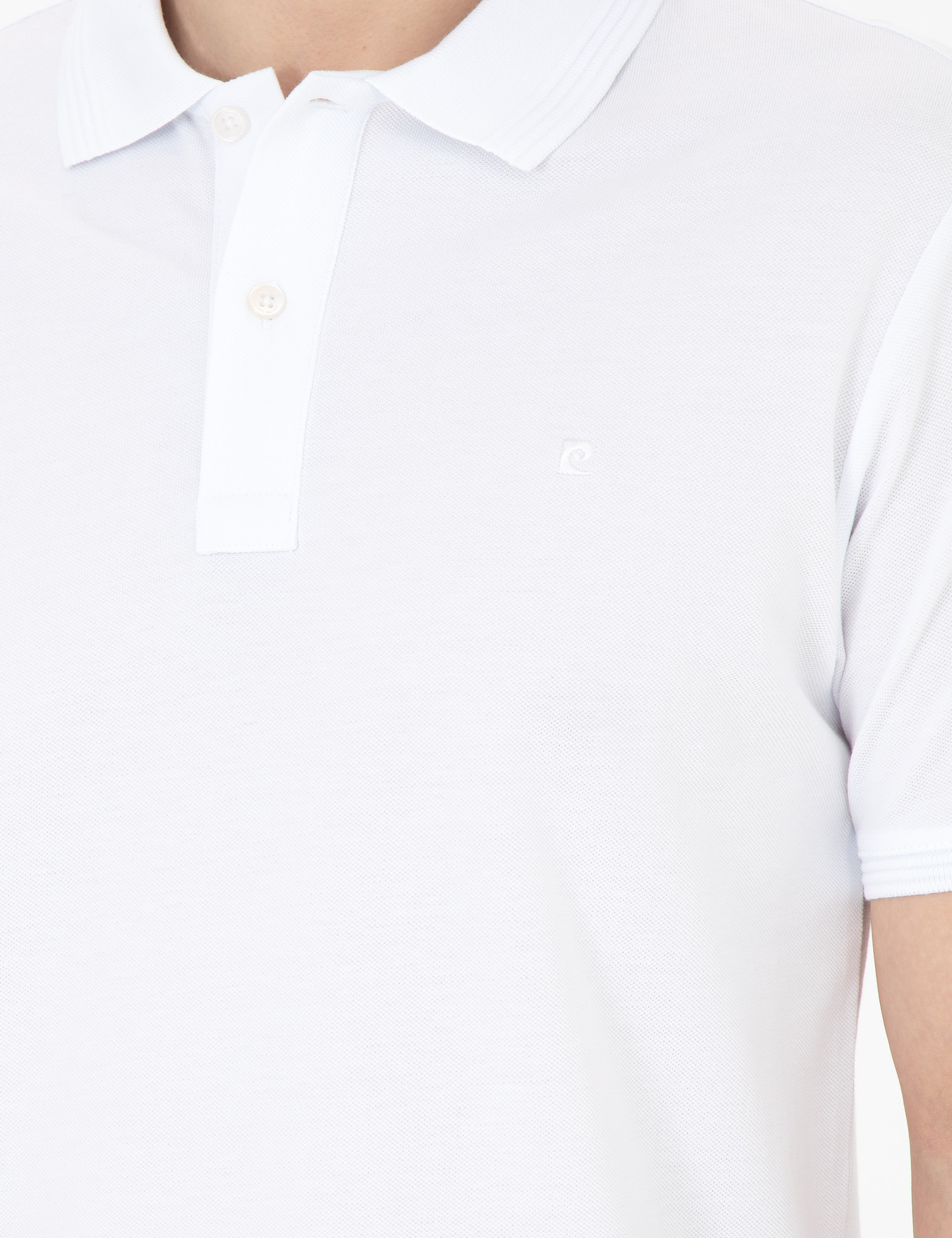 Beyaz Slim Fit Basic Tişört - Image 7