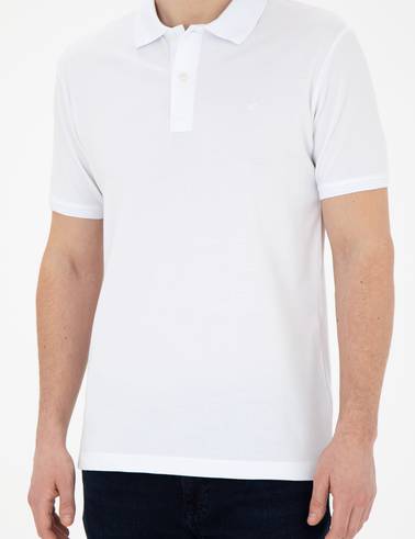 Beyaz Slim Fit Basic Tişört