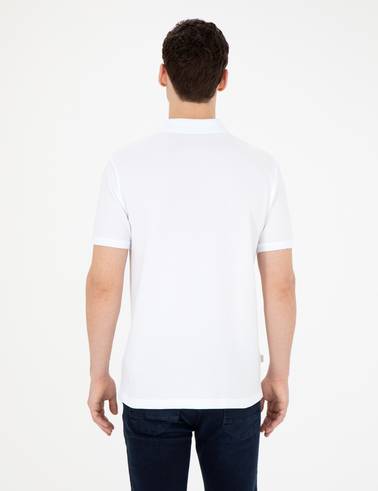 Beyaz Slim Fit Basic Tişört