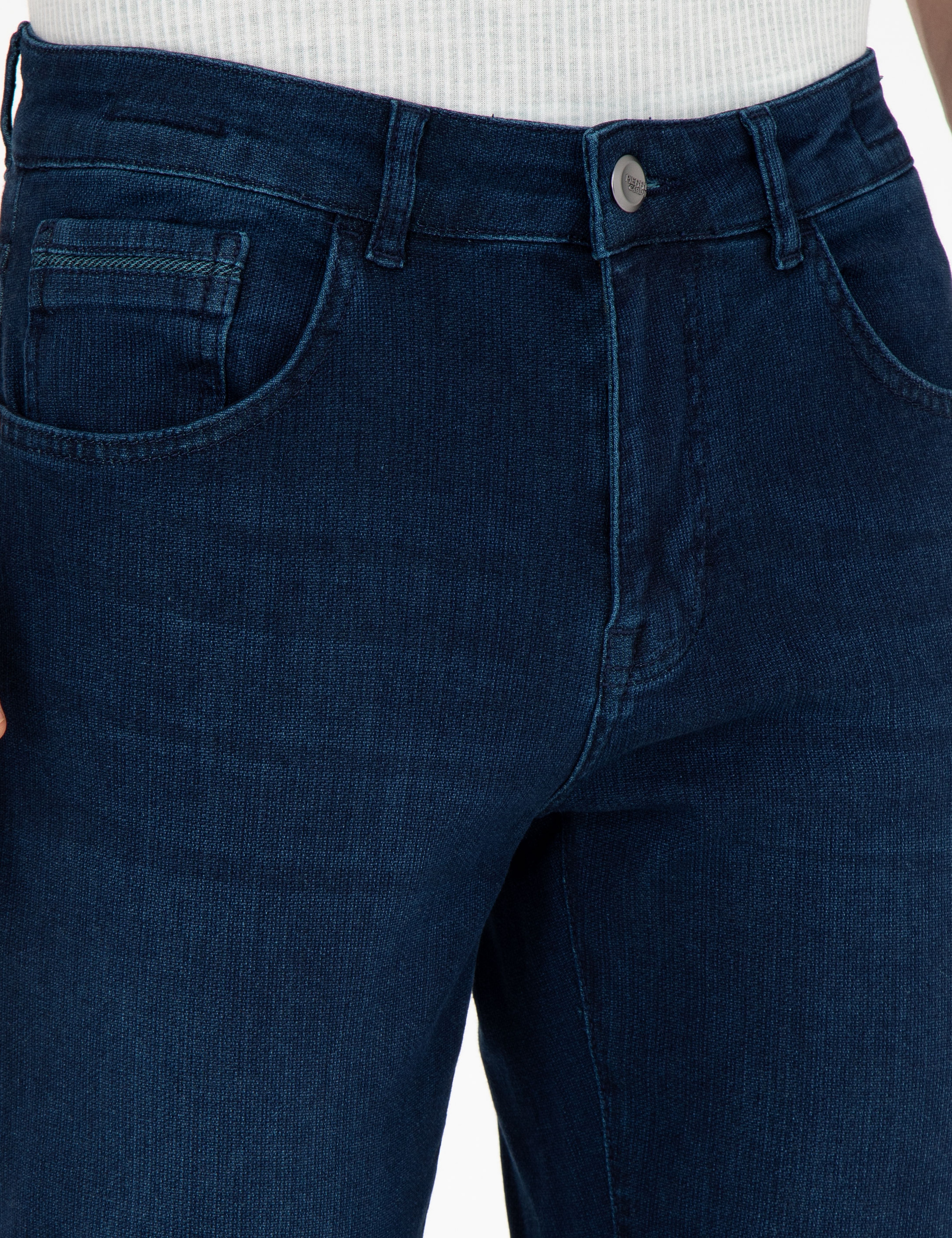 Koyu Lacivert Straight Fit Jean Pantolon
