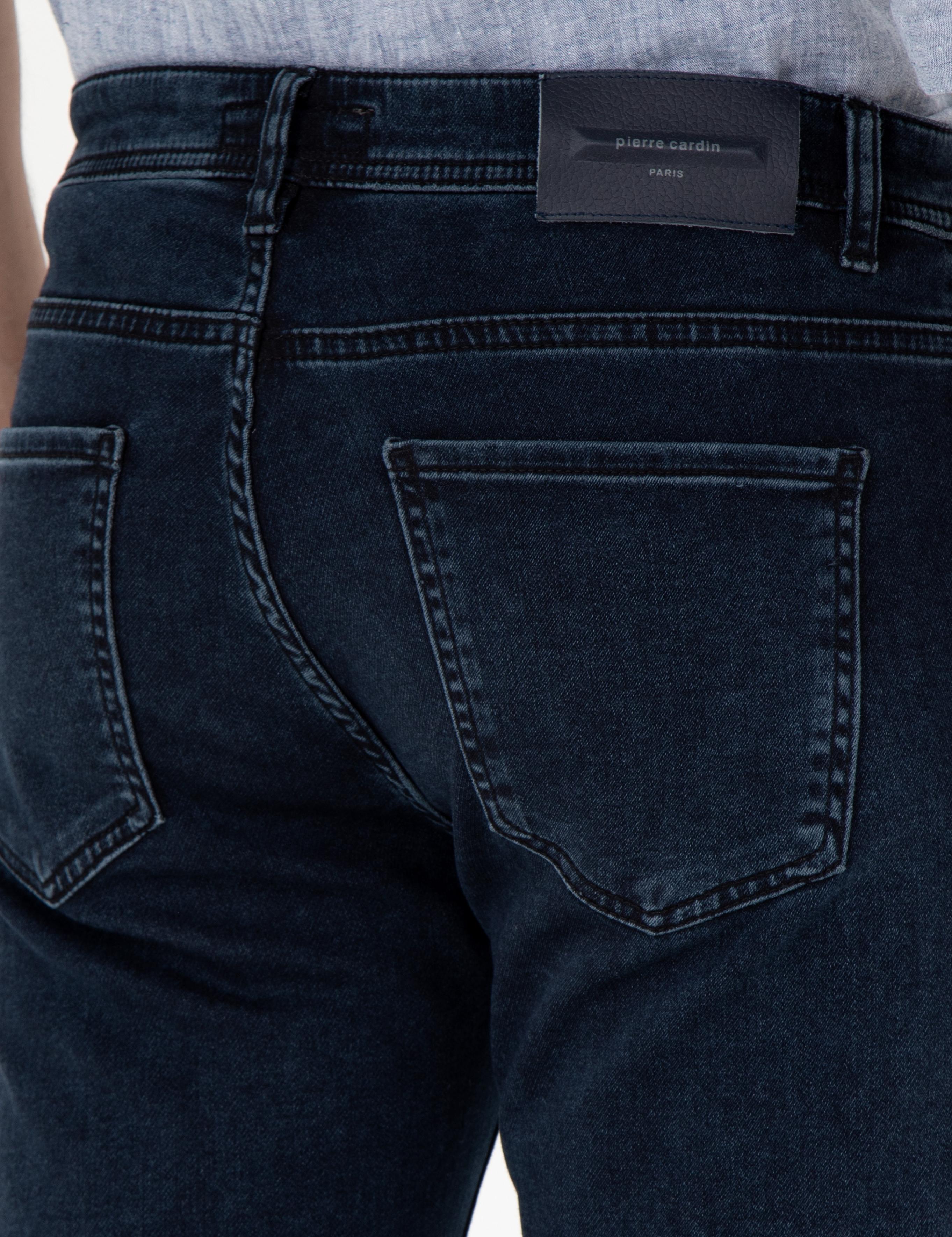 Lacivert Straight Fit Jean Pantolon