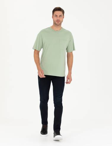 Yeşil Comfort Fit Tişört