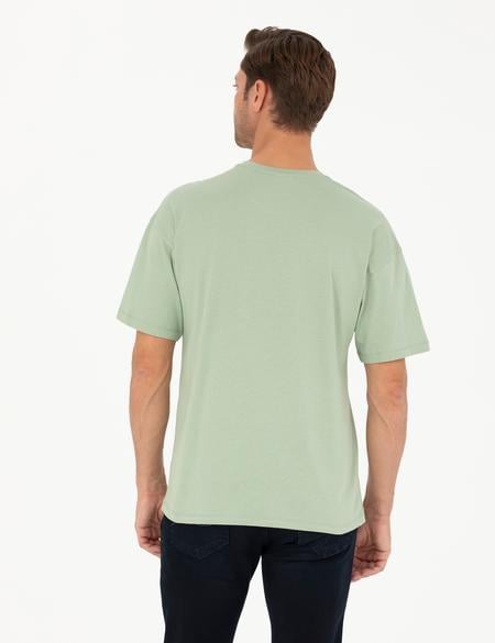 Yeşil Comfort Fit Tişört - 50289362052