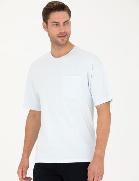 Açık Mavi Comfort Fit Tişört - 50289362063