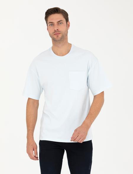 Açık Mavi Comfort Fit Tişört - 50289362063