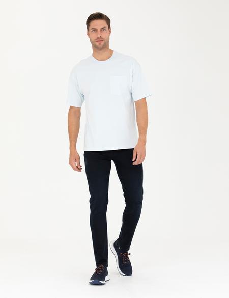 Açık Mavi Comfort Fit Tişört - 50289362063