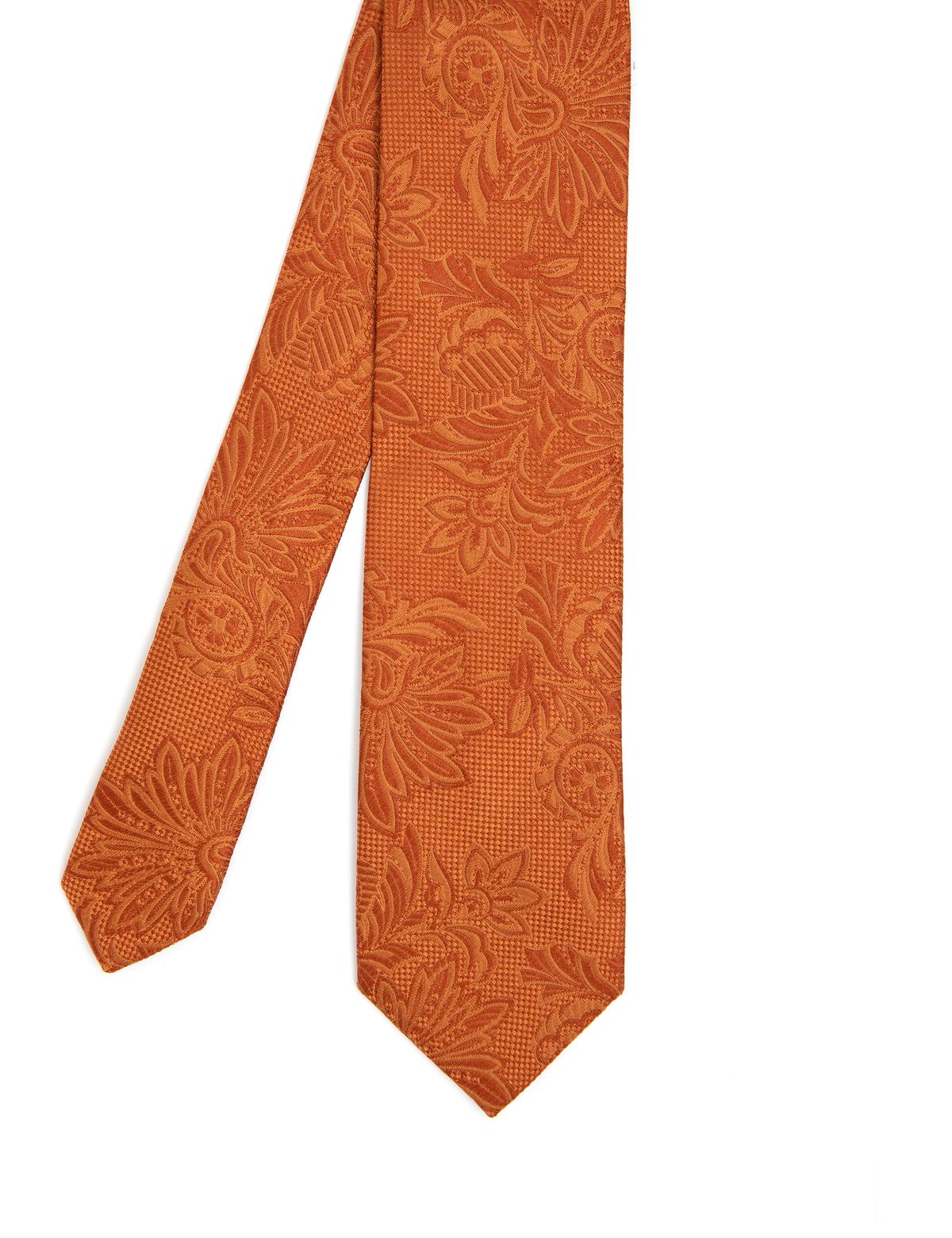Turuncu İpek Kravat - 50288415005