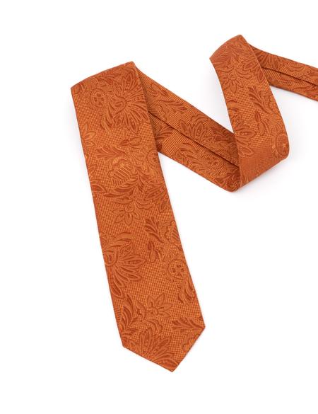 Turuncu İpek Kravat - 50288415005