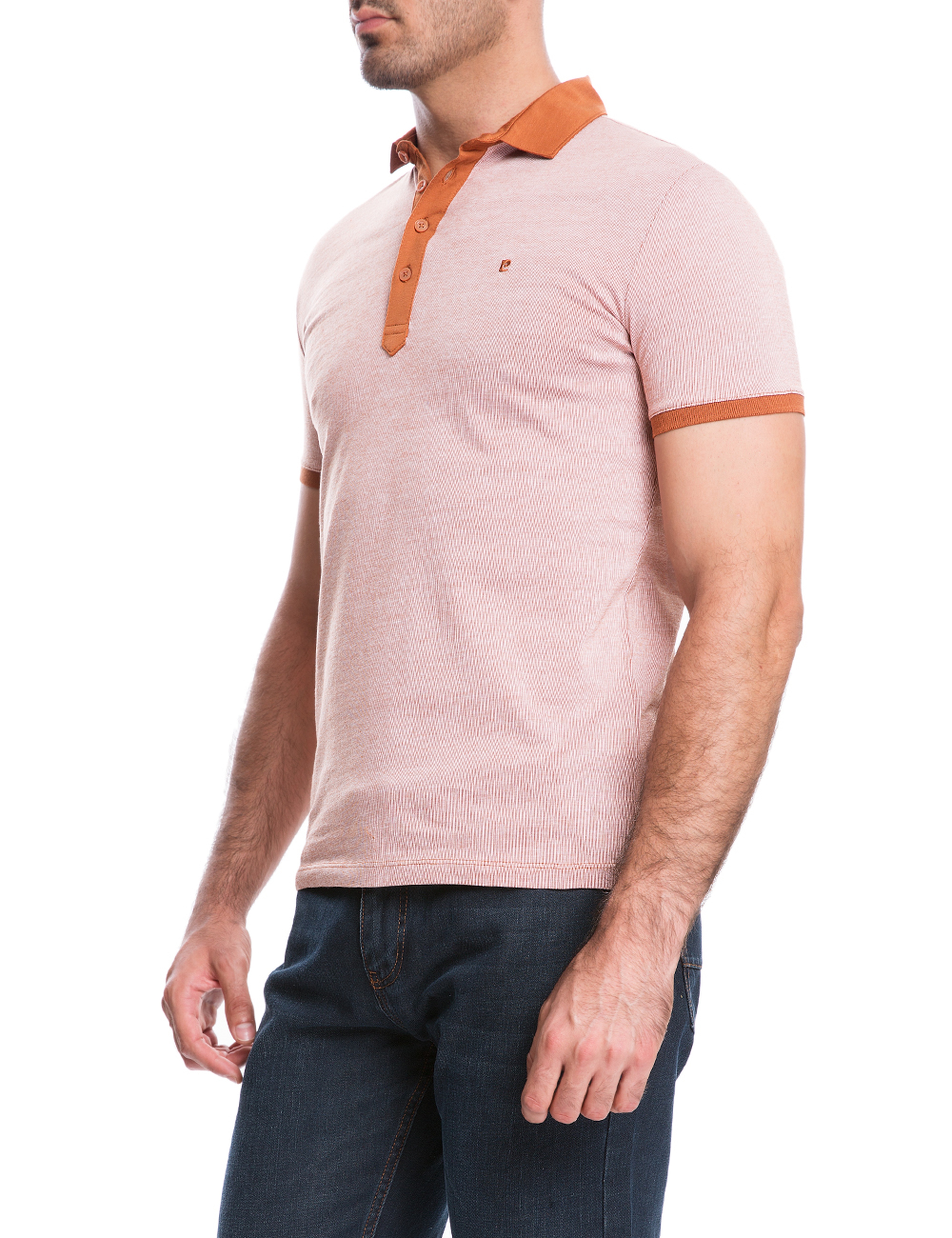 Turuncu Slim Fit Tişört - Image 4