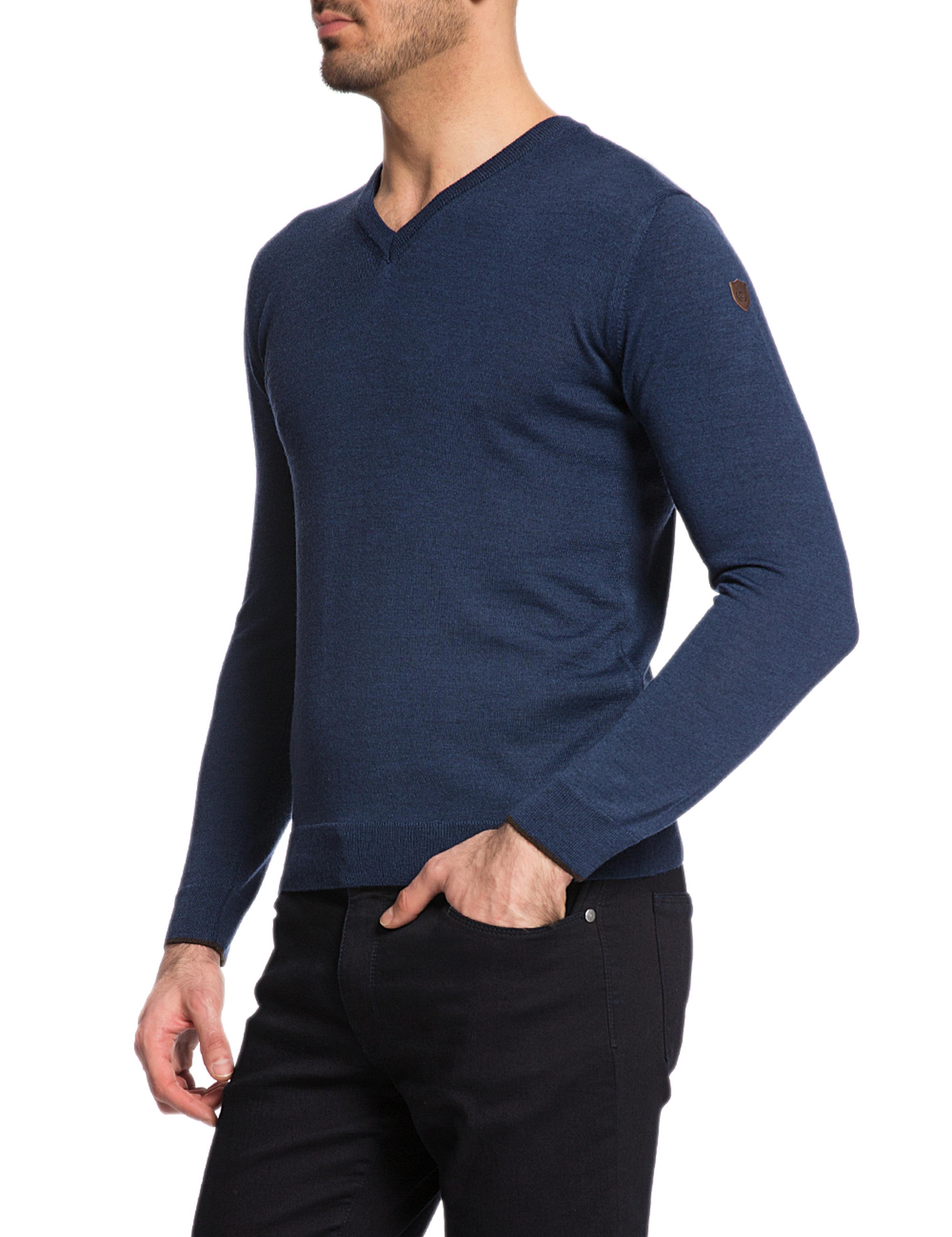 Açık Lacivert Slim Fit Kazak