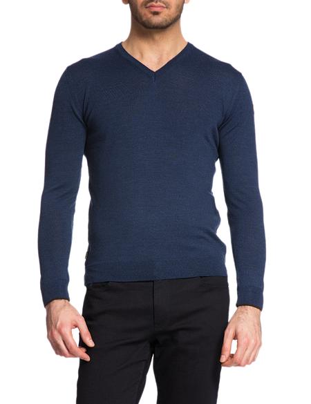 Açık Lacivert Slim Fit Kazak - 50154703038