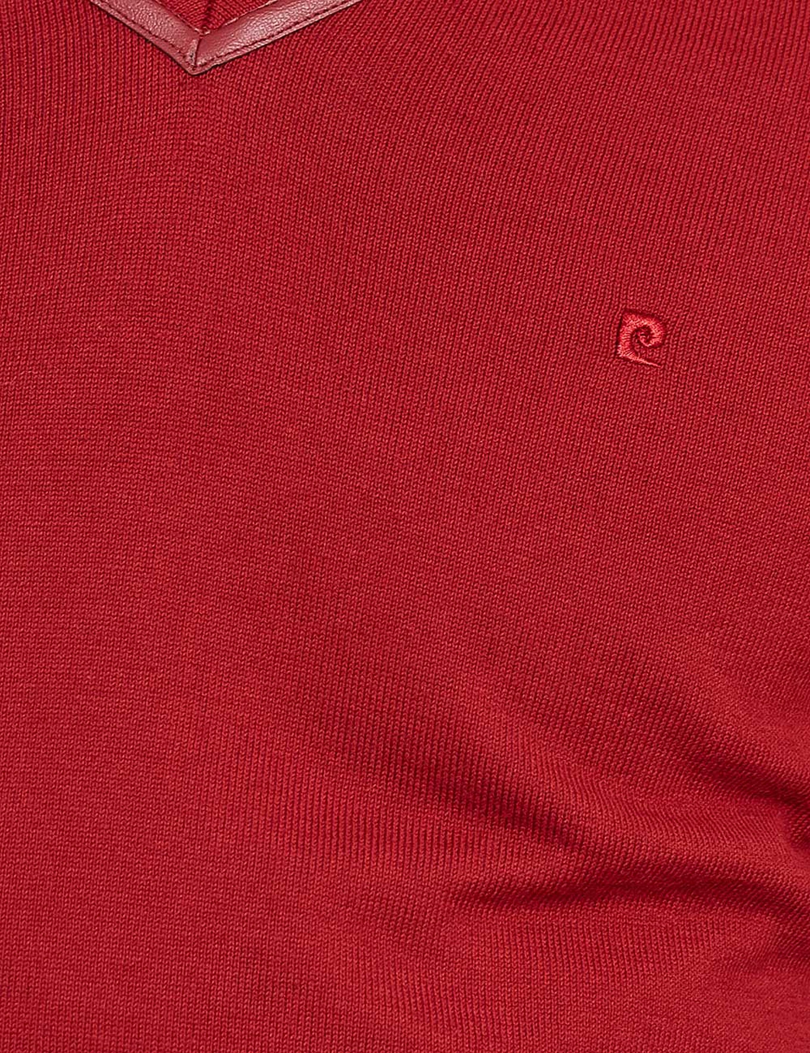 Kırmızı Slim Fit Kazak