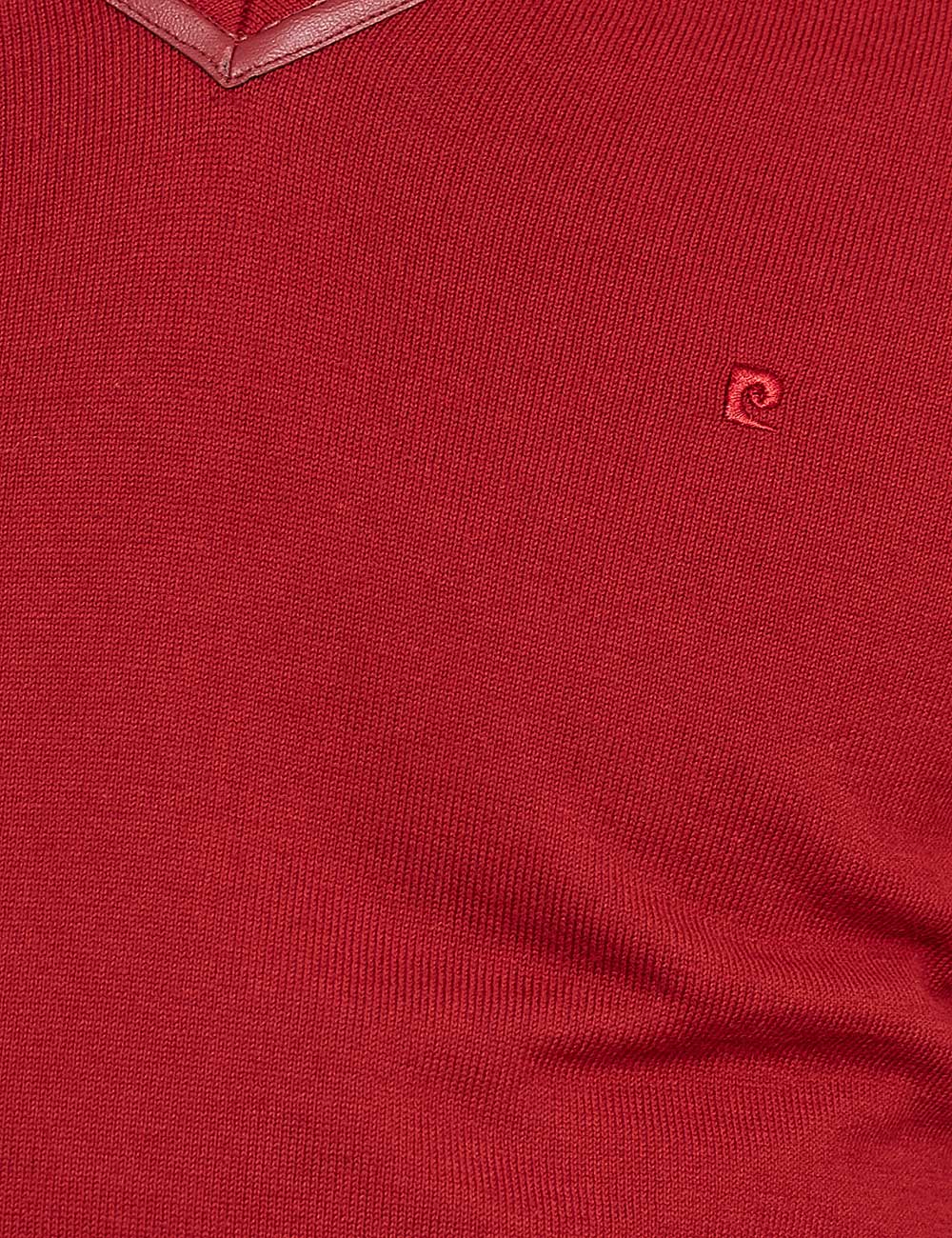 Kırmızı Slim Fit Kazak - Image 3