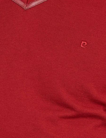 Kırmızı Slim Fit Kazak - 50168636027