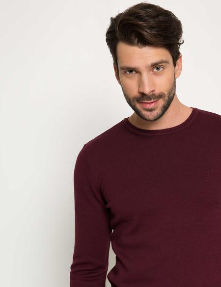 Bordo Slim Fit Basic Kazak - 50179015031