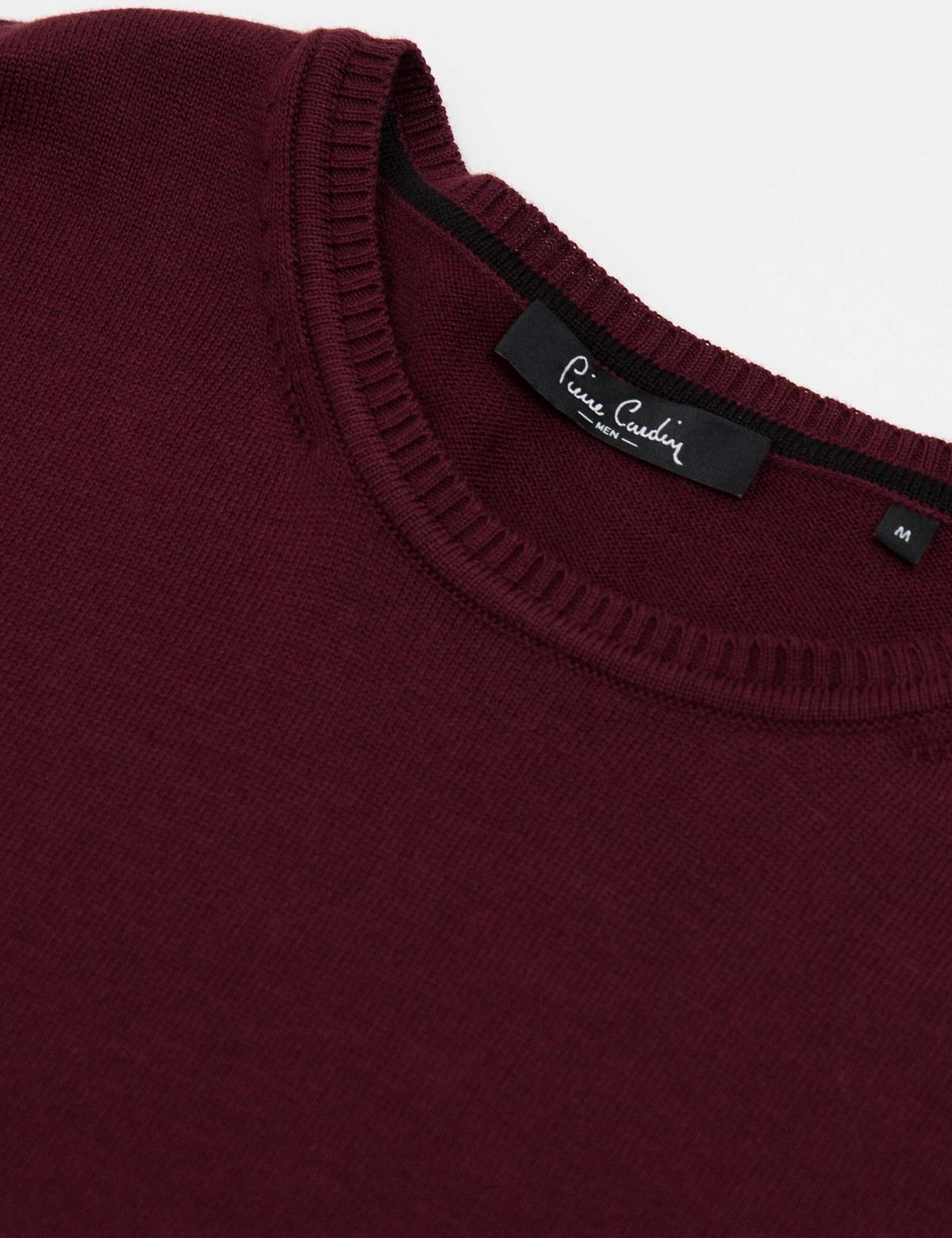 Bordo Slim Fit Basic Kazak - 50179015031