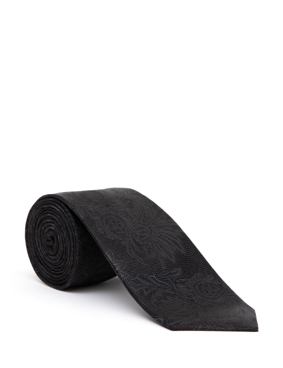 Siyah İpek Kravat - 50288415001