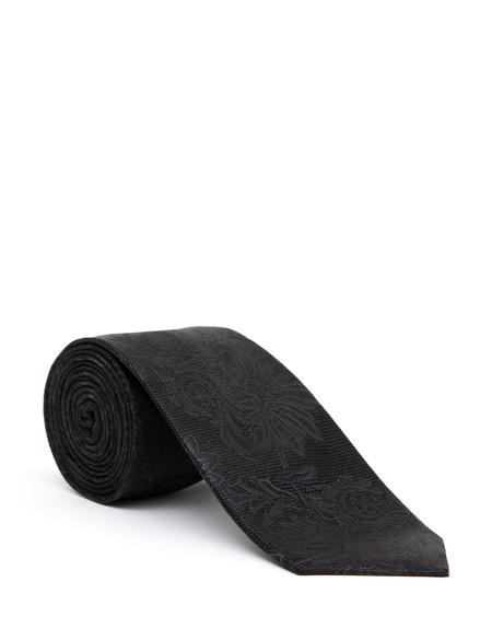 Siyah İpek Kravat - 50288415001