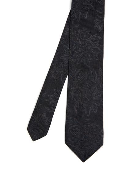 Siyah İpek Kravat - 50288415001