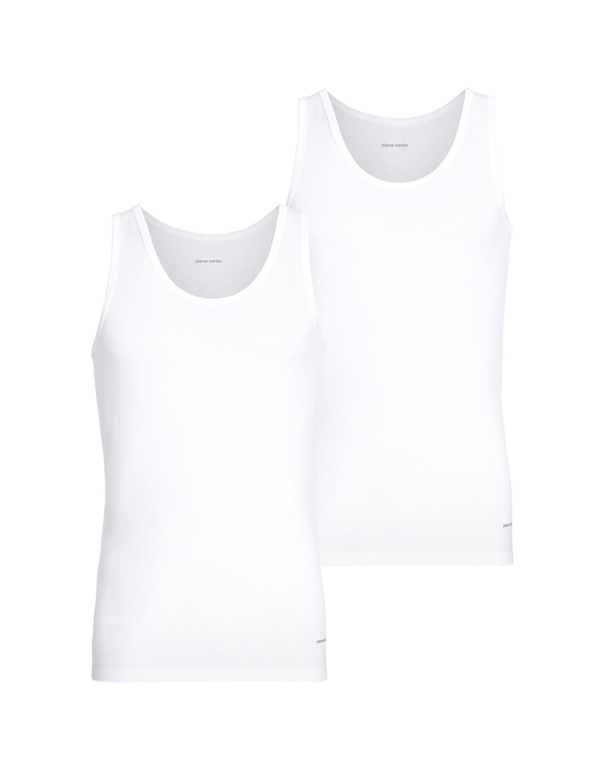 Beyaz Pamuk Modal Karışımlı 2'li Atlet