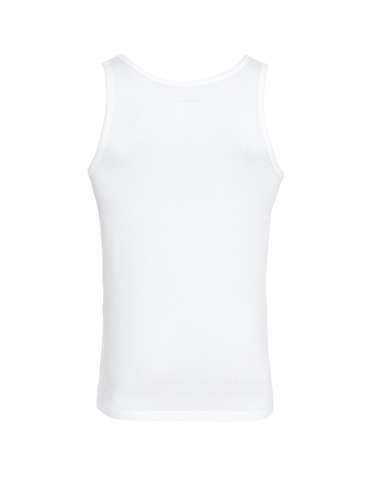 Beyaz Pamuk Modal Karışımlı 2'li Atlet - 50288801003