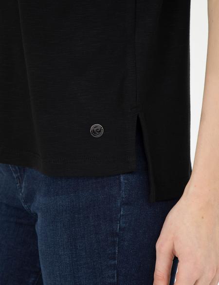 Siyah Regular Fit Tişört - 50258632002