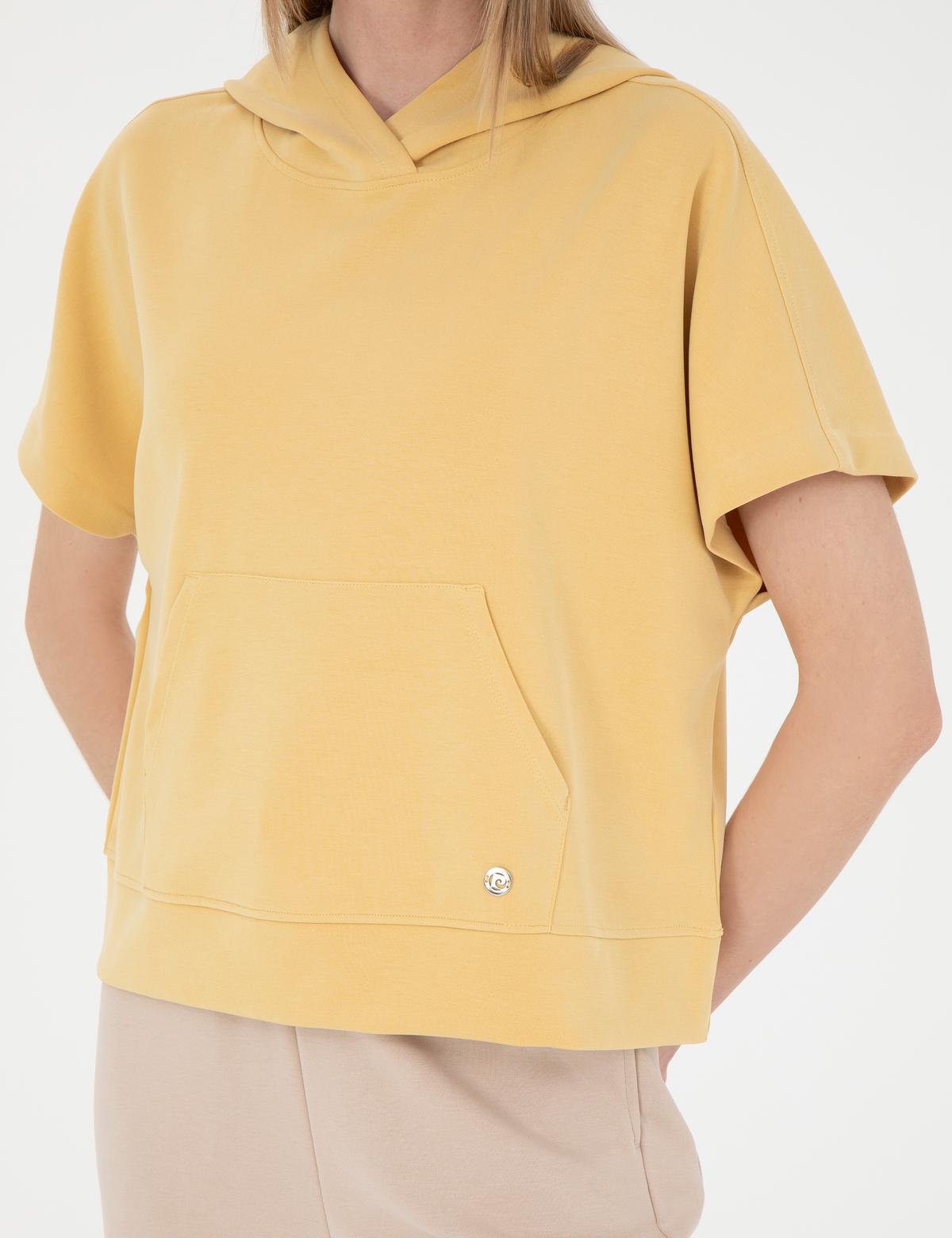 Sarı Regular Fit Sweatshirt - 50256199034