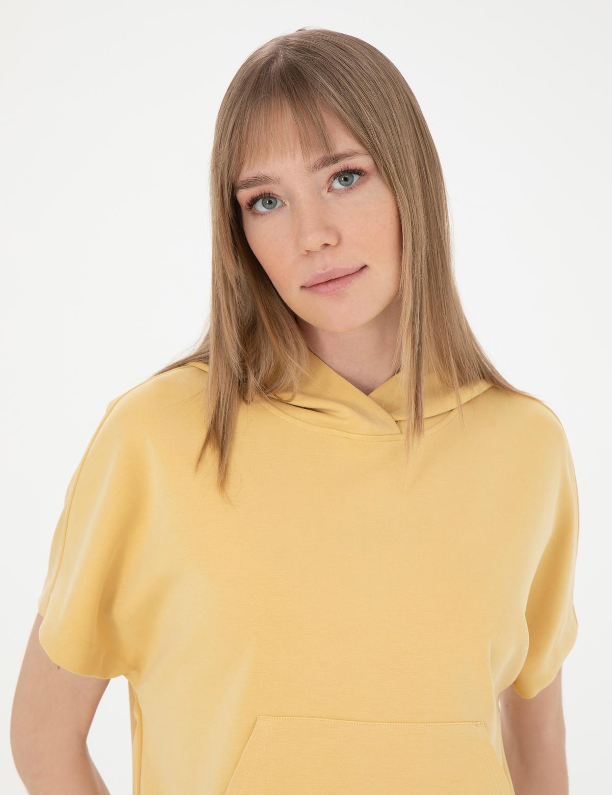 Sarı Regular Fit Sweatshirt - 50256199034