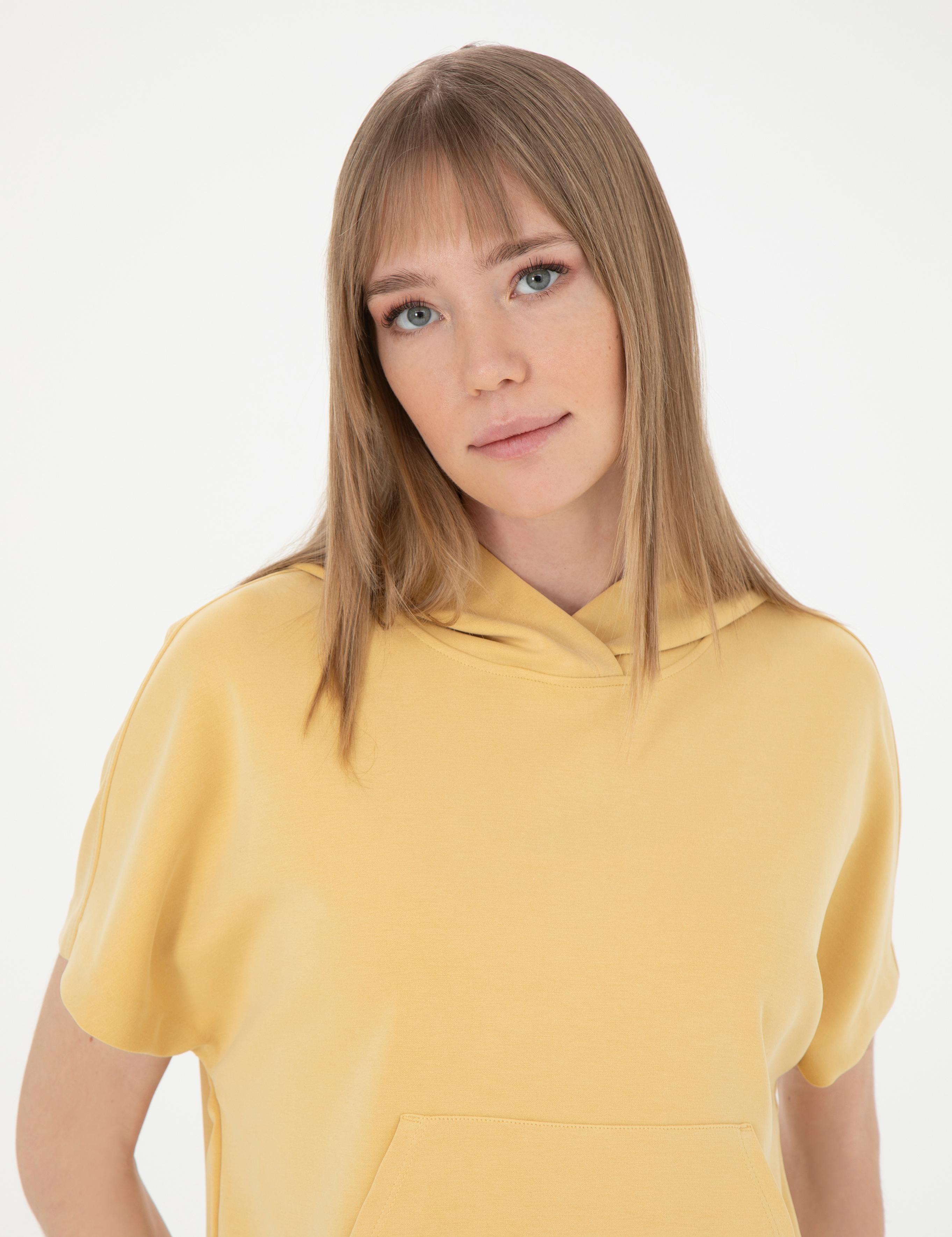 Sarı Regular Fit Sweatshirt