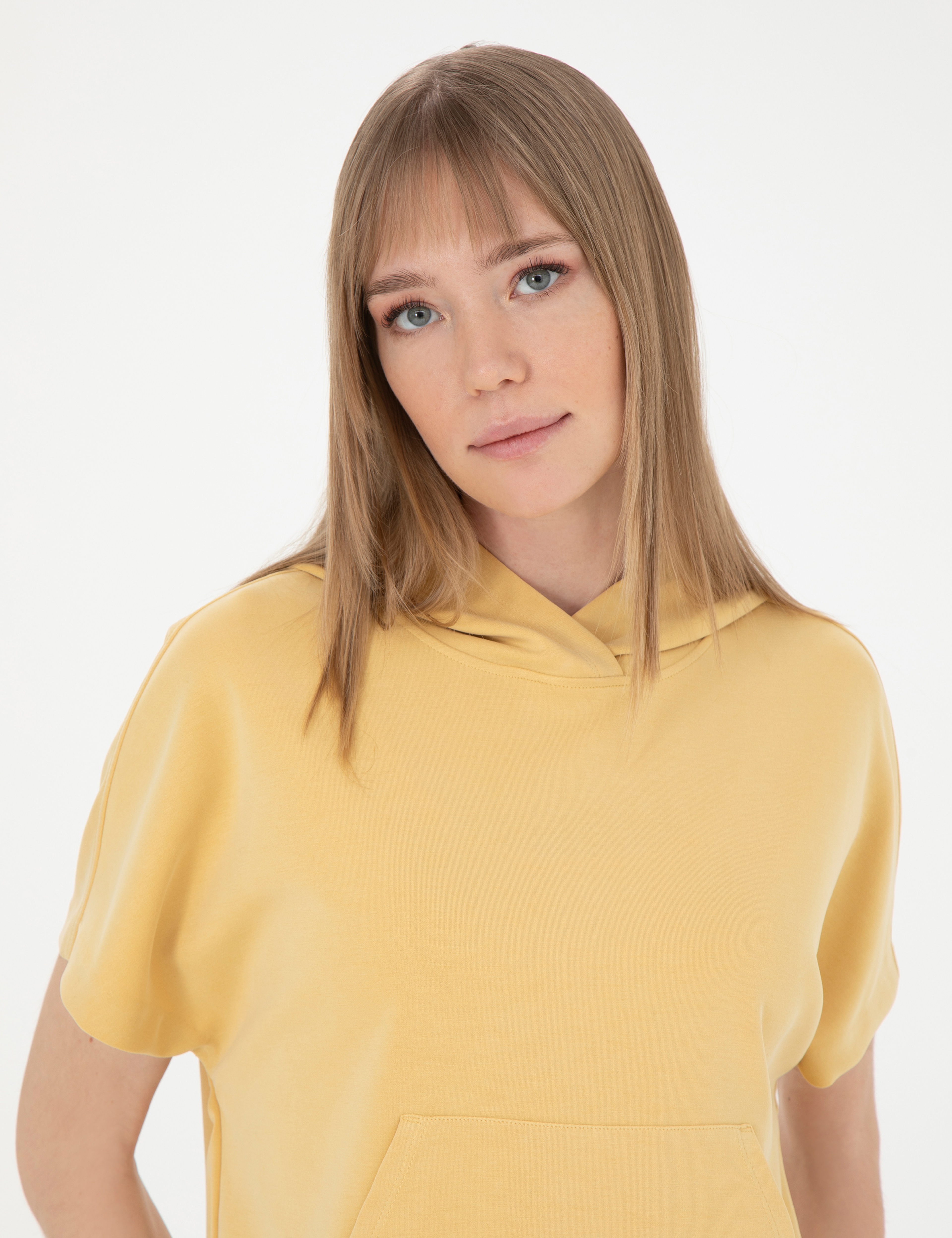 Sarı Regular Fit Sweatshirt - Image 2