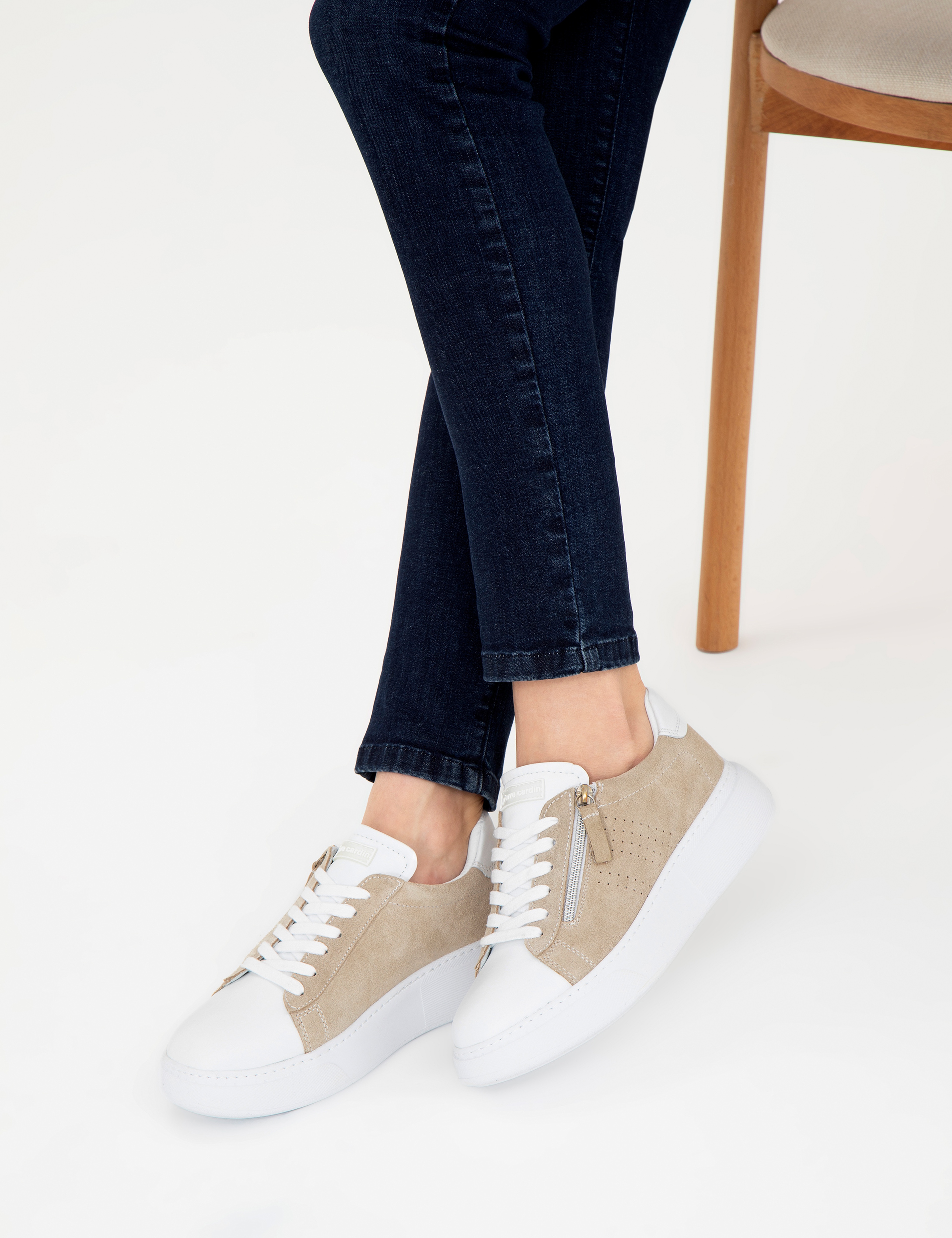Bej Deri Sneaker - Image 2