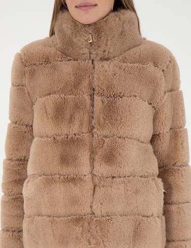 Bej Comfort Fit Suni Kürk
