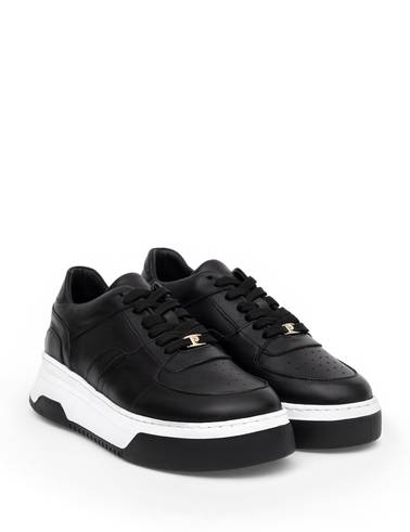 Siyah Deri Sneaker