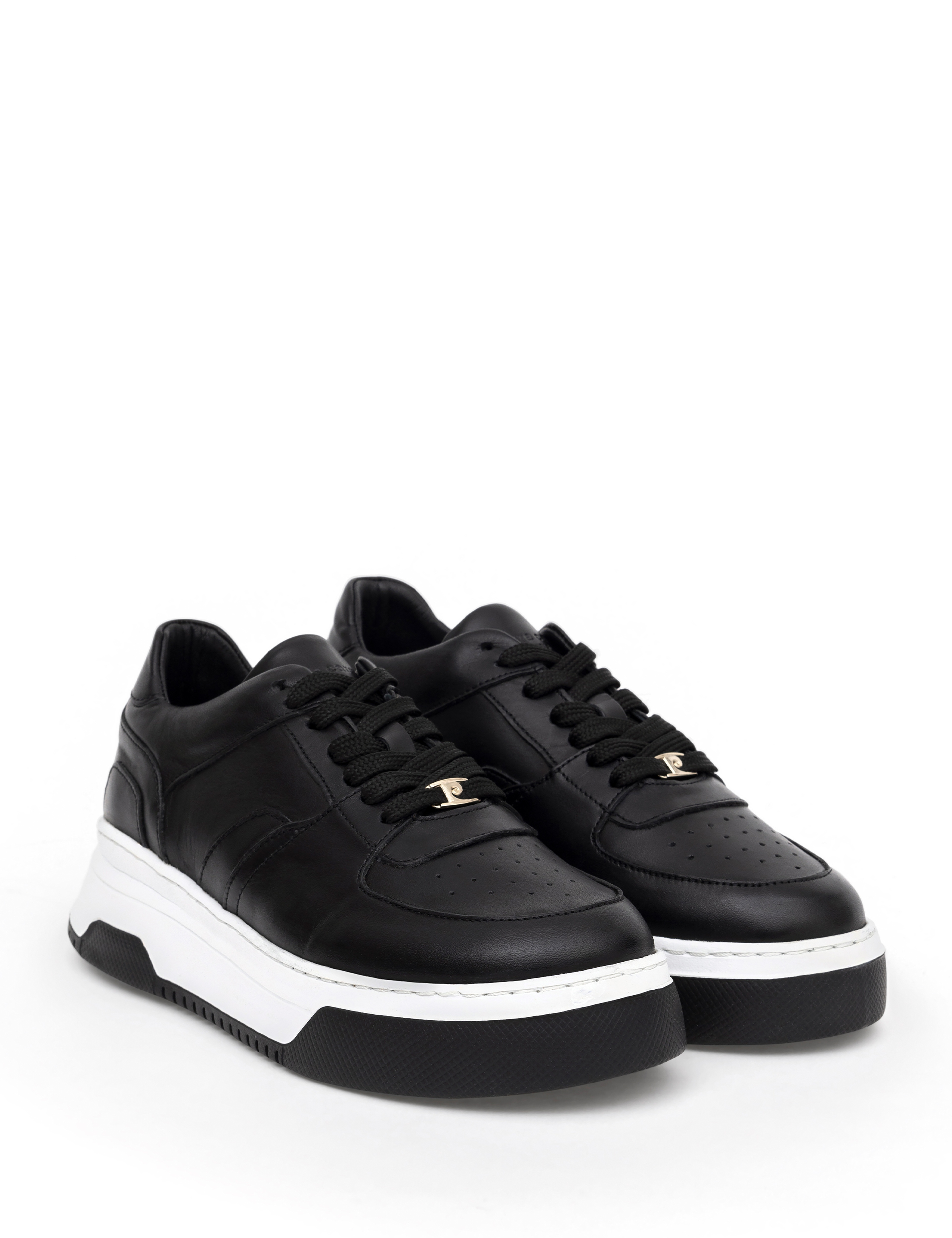 Siyah Deri Sneaker