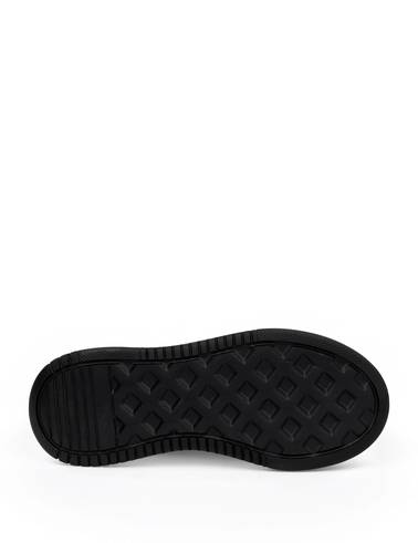 Siyah Deri Sneaker