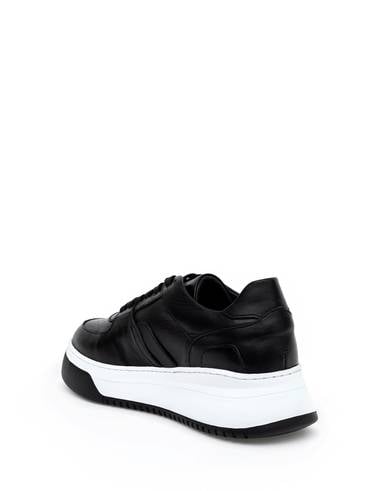 Siyah Deri Sneaker